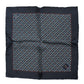 Blue Cocktail Silk Square Foulard Scarf