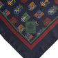 Multicolor Medals Square Foulard Scarf