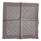 Brown Sea Horse Silk Square Foulard Scarf
