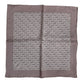 Brown Sea Horse Silk Square Foulard Scarf