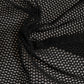 Black Patterned Cotton Square Foulard Scarf
