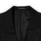 Black Double Breasted Men Jacket Suit Blazer