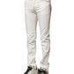 White Cotton Skinny Men Denim Jeans