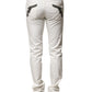 White Cotton Skinny Men Denim Jeans