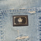 Light Blue Tattered Straight Men Denim Jeans