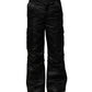 Black Nylon DG Logo Straight Pants