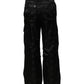 Black Nylon DG Logo Straight Pants