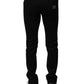 Black Cotton Stretch Skinny Men Denim Jeans