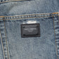 Blue Washed Tattered Straight Fit Denim Jeans