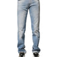 Light Blue Washed Straight Fit Denim Jeans