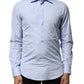Light Blue Cotton Long Sleeves Dress Shirt