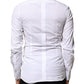 White GOLD Embroidery Detailed Dress Shirt