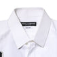 White GOLD Embroidery Detailed Dress Shirt