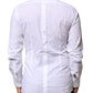 White Cotton GOLD Long Sleeves Dress Shirt