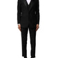 Black Wool 3 Piece Single Breasted Suit