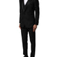Black Wool 3 Piece Single Breasted Suit