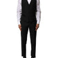 Black Wool 3 Piece Single Breasted Suit