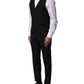 Black Wool 3 Piece Single Breasted Suit
