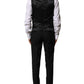 Black Wool 3 Piece Single Breasted Suit