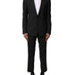 Black Wool 2 Piece Single Breasted Suit