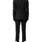 Black Wool 2 Piece Single Breasted Suit