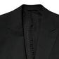 Black Wool 2 Piece Single Breasted Suit