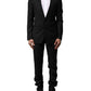 Blue MARTINI Wool Formal 2 Piece Suit