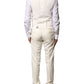 Ivory Wool 3 Piece Single Breasted Suit