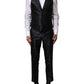 Black Jacquard 3 Piece Single Breasted Suit