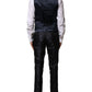 Black Jacquard 3 Piece Single Breasted Suit