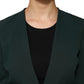 Green Single Breasted One Button Coat Jacket
