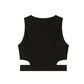 Black Cotton Women Top