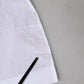 White Cotton Collared Short Sleeves Top