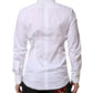 White GOLD Cotton Collared Dress Shirt Top
