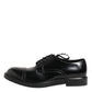 Black Leather Dress Lace Up Men Formal Shoes