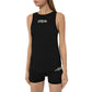 "Black Cotton Women Tank Top"