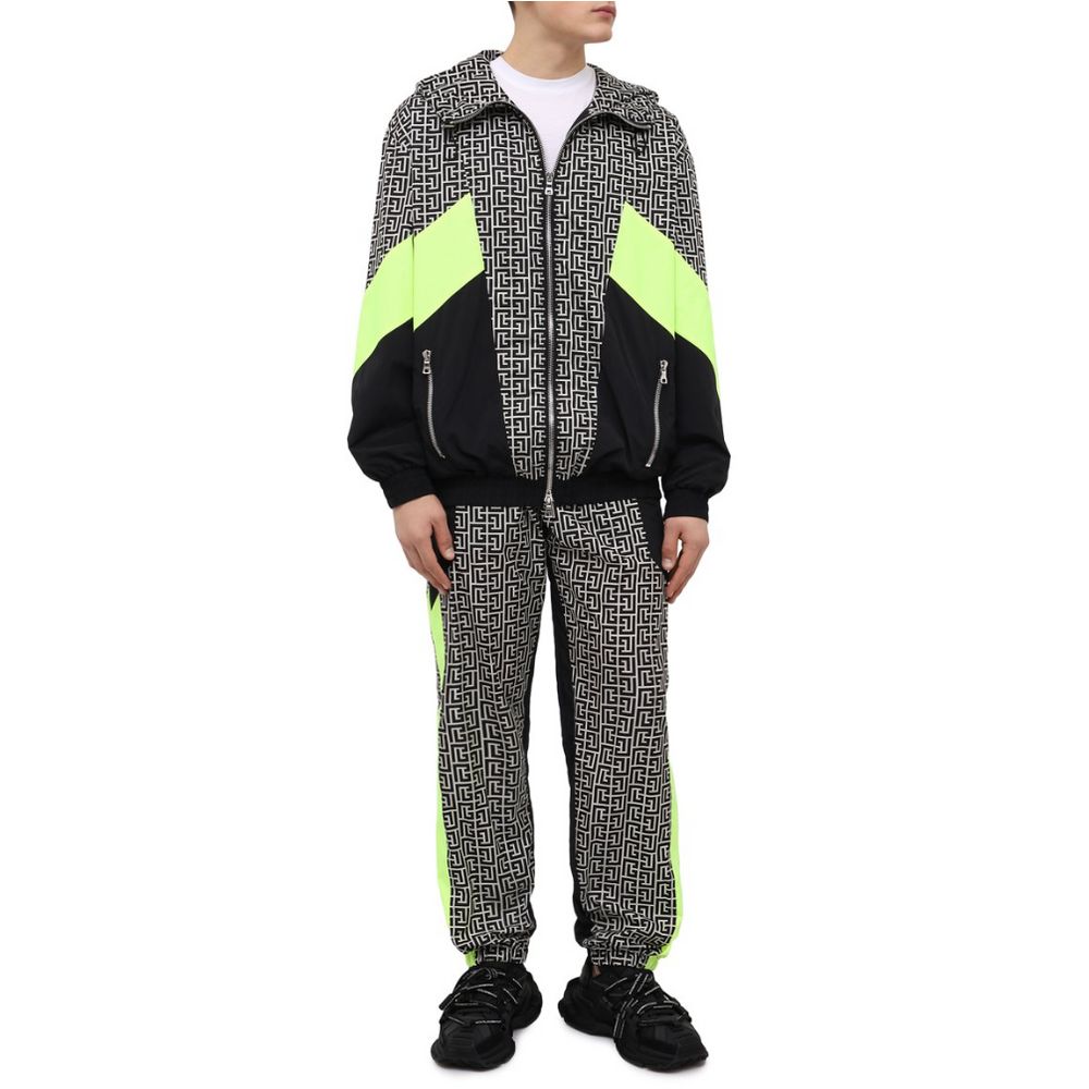 Multicolor Nylon Men Jacket