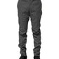 Black White Checkered Tapered Dress Pants