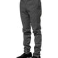 Black White Checkered Tapered Dress Pants