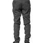 Black White Checkered Tapered Dress Pants