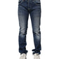 Blue Washed Skinny Fit Casual Men Denim Jeans