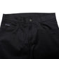 Black Cotton Skinny Mid Waist Pants