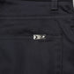 Black Cotton Skinny Mid Waist Pants