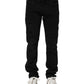 Black Cotton Skinny Men Denim Jeans