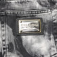 Black Tie Dye Straight Denim Jeans