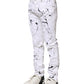White ColorSplash Skinny Denim Jeans