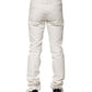 White Cotton Skinny Men Denim Jeans