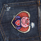 Dark Blue Tattered Skinny Denim Jeans