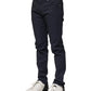Dark Blue Cotton Skinny Denim Jeans