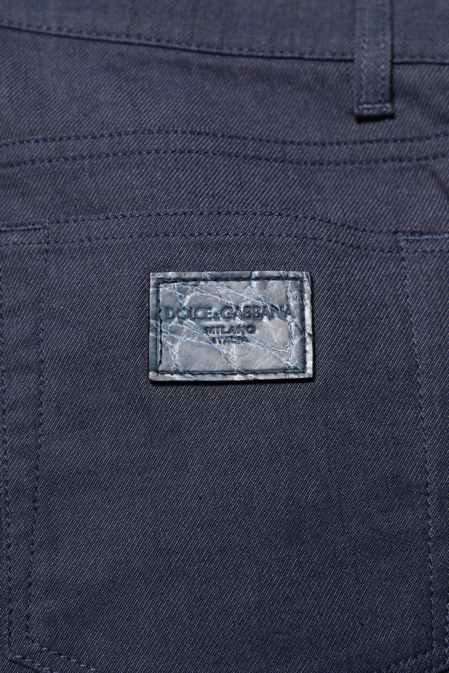 Dark Blue Cotton Skinny Denim Jeans